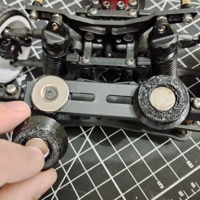 Ngàm Gắn Vỏ Xe RC 1:10 Dẫn Hướng Bằng Nam Châm