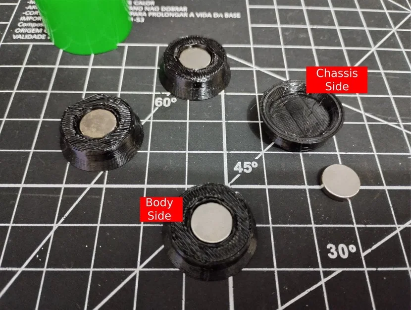 Ngàm Gắn Vỏ Xe RC 1:10 Dẫn Hướng Bằng Nam Châm - Image 2