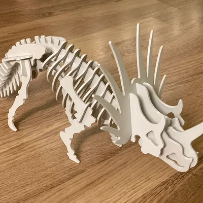 Bộ puzzle 3D Styracosaurus dạng kit card