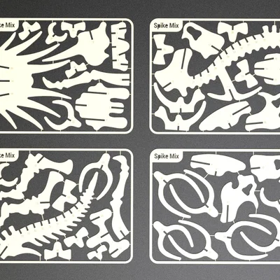 Bộ puzzle 3D Styracosaurus dạng kit card
