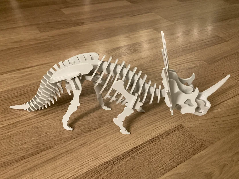 Bộ puzzle 3D Styracosaurus dạng kit card - Image 3
