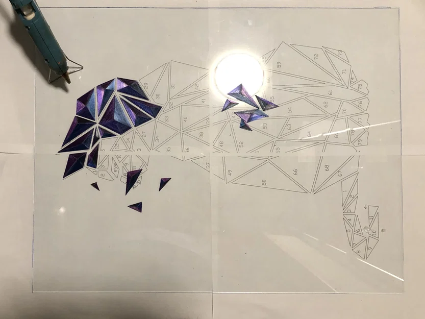 Tranh Treo Tường Mèo Low Poly Hình Học - Image 6