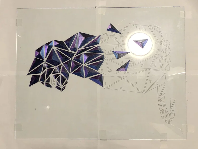 Tranh Treo Tường Mèo Low Poly Hình Học - Image 7