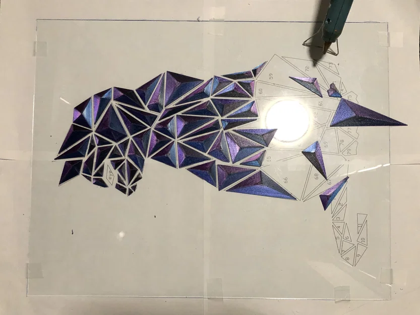 Tranh Treo Tường Mèo Low Poly Hình Học - Image 8