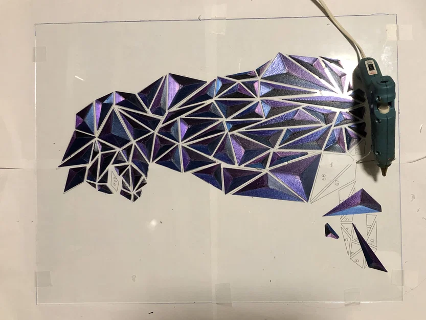 Tranh Treo Tường Mèo Low Poly Hình Học - Image 9