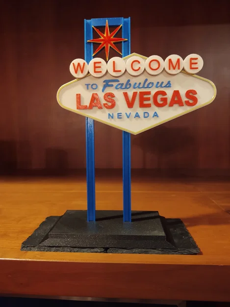Mô hình trang trí bảng hiệu Welcome to Fabulous Las Vegas in 3D - Image 1