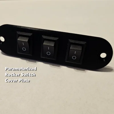 Tấm che công tắc rocker có tham số (Parameterized Rocker Switch Cover Plate)