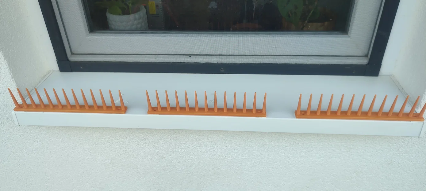 Thanh gai đuổi chim 3D - Giải pháp chống chim đậu bám bậu cửa sổ - Image 1