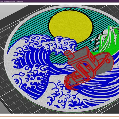 Benchy sóng Kanagawa (no-MMU)