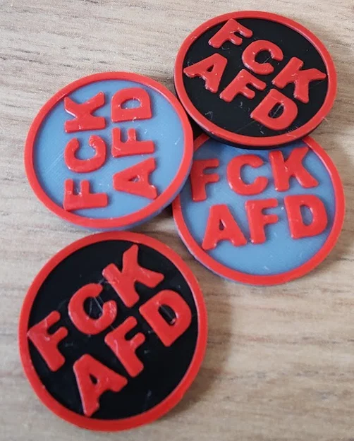Xu 1€ cho xe đẩy mua sắm (Einkaufswagen Chip) – “FCK AFD” - Image 1