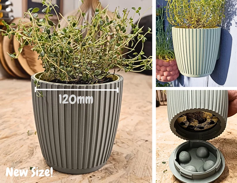 Chậu treo tường Wall Planter 1.4 (Cỡ Lớn) - Image 1