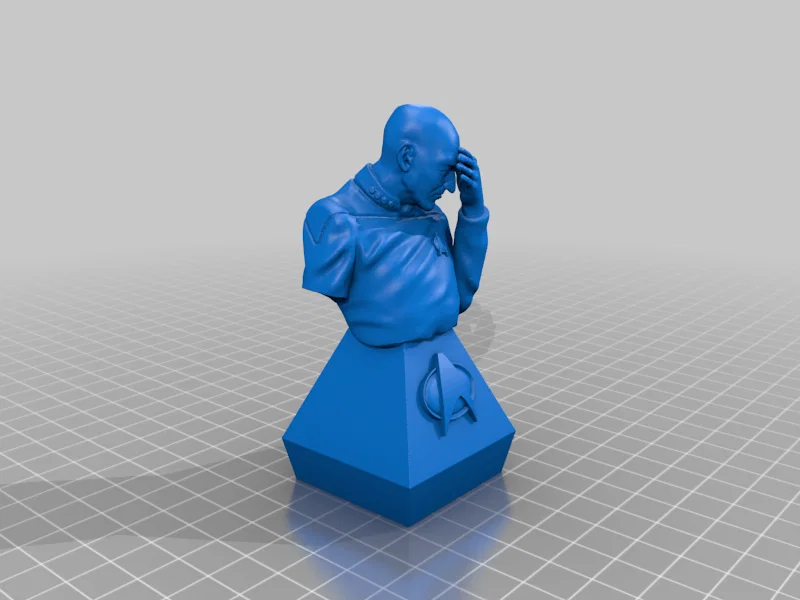 Mô hình 3D Captain Picard Facepalm - Biểu tượng kinh điển Star Trek - Image 2