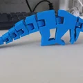 Mô hình khủng long Parasaurolophus linh hoạt in 3D - Thumbnail 1