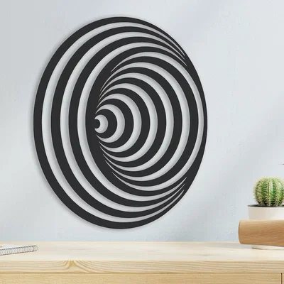 Tranh Treo Tường 3D Họa Tiết Xoắn Ốc Nghệ Thuật (Spiral Wall Art)