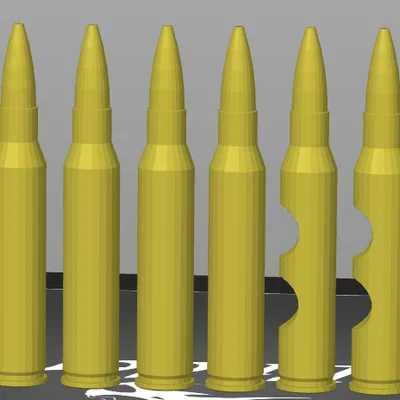 Bullet Puzzle - Mô hình giải đố khối đạn 6 viên in 3D độc đáo