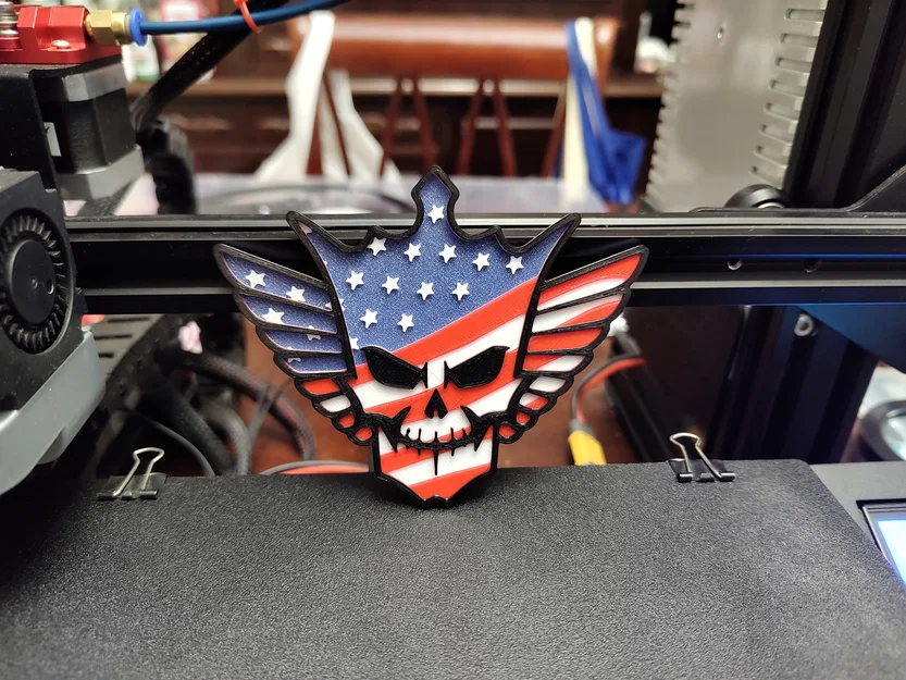 Mô hình logo 3D Cody Rhodes The American Nightmare đa màu sắc cực chất - Image 1