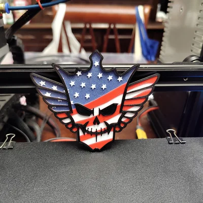 Mô hình logo 3D Cody Rhodes The American Nightmare đa màu sắc cực chất