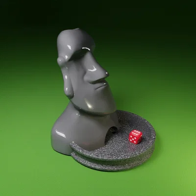 Tháp đổ xúc xắc Moai Dice Tower: Phụ kiện game board cực chất
