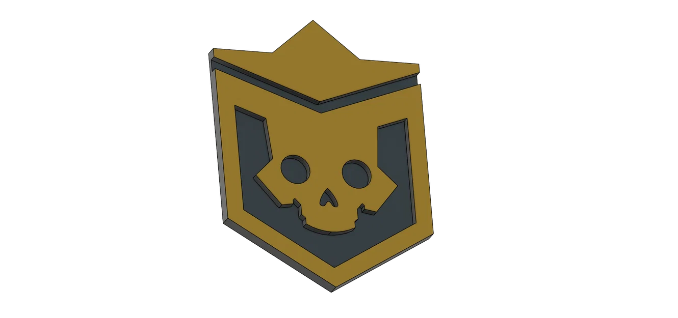 Mô hình huy hiệu Helldivers Skull Admiral 3D ấn tượng - Image 2