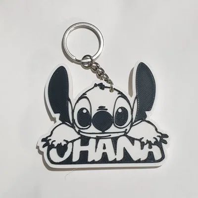 Móc khóa Stitch (Keychain Stitch v2) - Thiết kế dễ thương cho fan Lilo