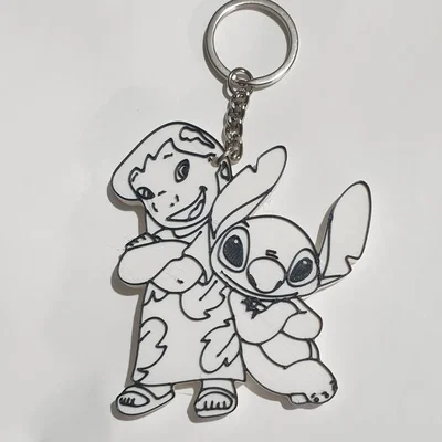 Móc khóa 3D Lilo & Stitch - Món quà xinh xắn cho fan Disney