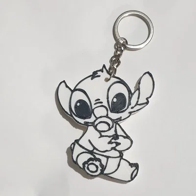 Móc khóa Stitch 3D đáng yêu - File STL in 3D cực dễ
