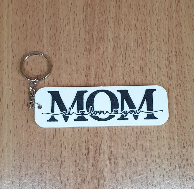 Móc khóa in 3D "MOM" - Món quà ý nghĩa tặng mẹ yêu - Image 1