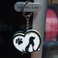 Móc khóa hình trái tim tình yêu thú cưng (Chó và Mèo) - Thumbnail 2