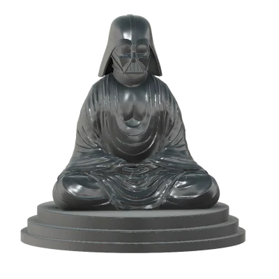 Mô hình tượng Darth Vader phong cách thiền định độc đáo