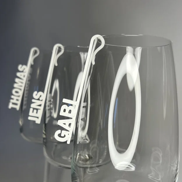 Nametag cá nhân gắn ly & cốc (Trang trí đám cưới) - Image 1