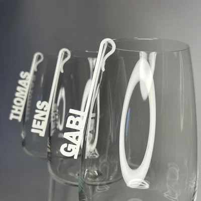 Nametag cá nhân gắn ly & cốc (Trang trí đám cưới)