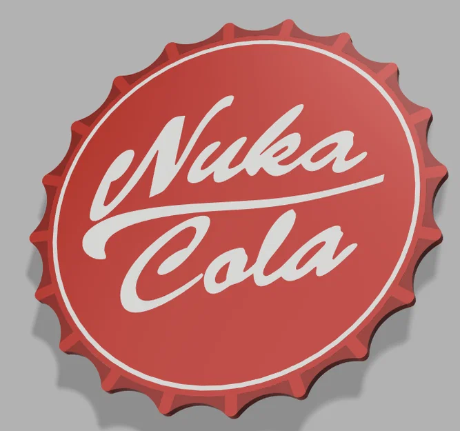 Đế lót ly Nuka Cola - Mô hình 3D phong cách Fallout độc đáo - Image 1