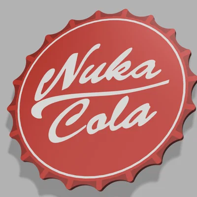 Đế lót ly Nuka Cola - Mô hình 3D phong cách Fallout độc đáo