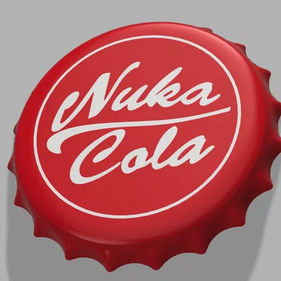 Đế lót ly Nuka Cola - Mô hình 3D phong cách Fallout độc đáo