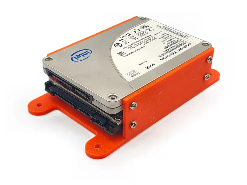 Giá treo đôi SSD / ổ 2.5" bắt tường hoặc panel - Image 1