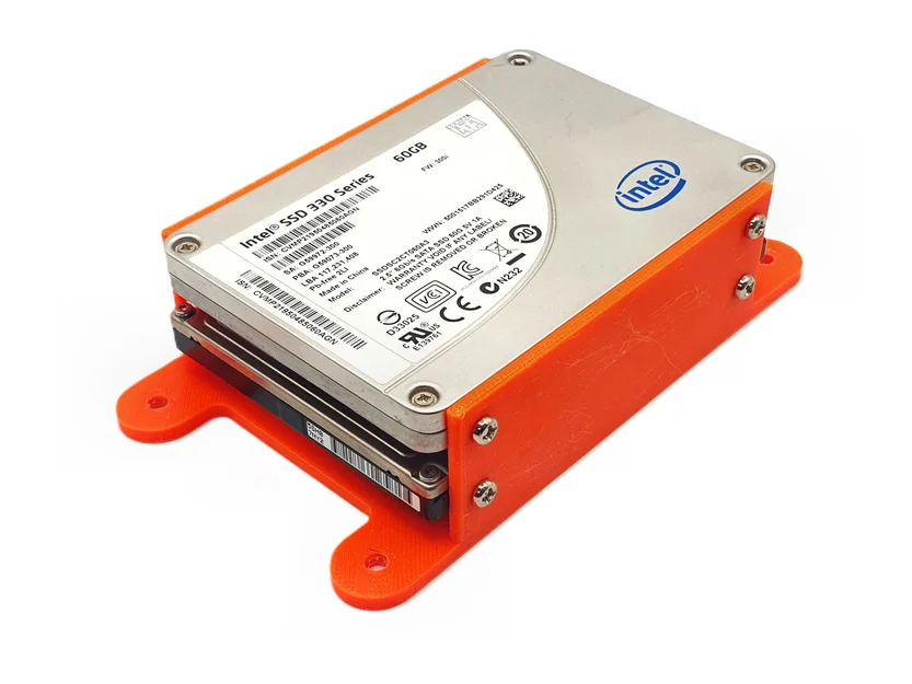 Giá treo đôi SSD / ổ 2.5" bắt tường hoặc panel - Image 3