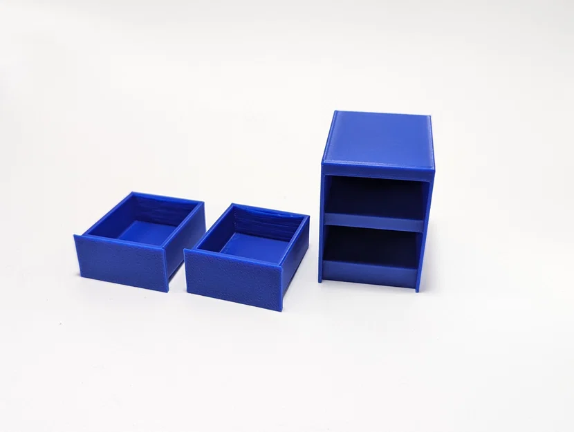 Tủ đầu giường thu nhỏ tỉ lệ 1:12 cho nhà búp bê - File in 3D - Image 3