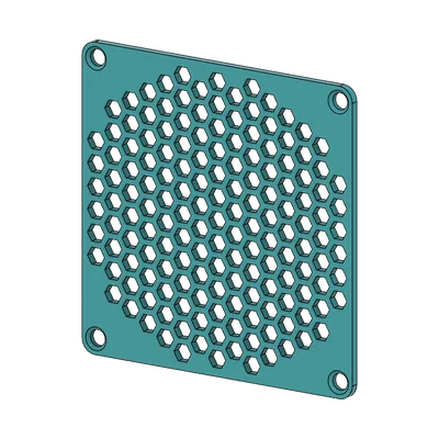 Tấm lưới bảo vệ quạt tản nhiệt 92mm thiết kế tổ ong 3D