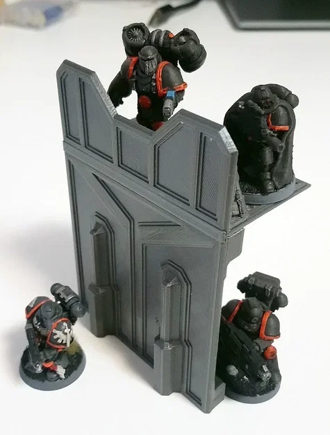 Tiền đồn SciFi Modular - Tường Cơ Bản - Image 1