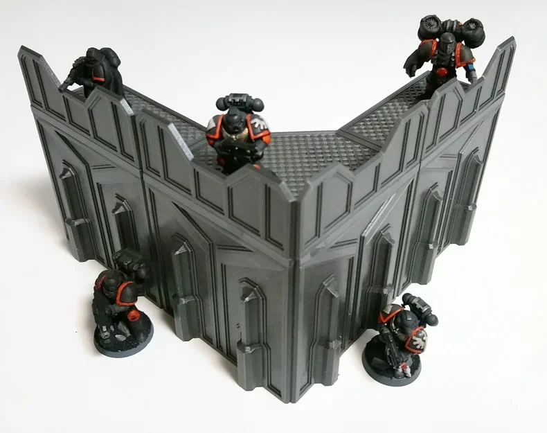 Tiền đồn SciFi Modular - Tường Cơ Bản - Image 2