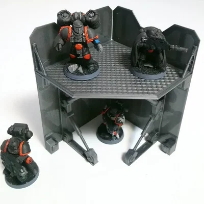 Tiền đồn SciFi modular - Tường góc (Modular SciFi Outpost - Corners)