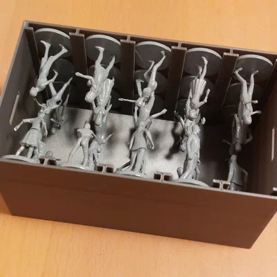 Hộp lưu trữ Zombicide và hộp đựng thẻ bài
