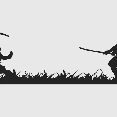 Tranh Treo Tường Samurai Chiến Đấu - Mẫu In 3D Trang Trí Nghệ Thuật 2D