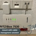 Giá treo tường cho router FRITZ!Box 7530 tích hợp quản lý cáp gọn gàng - Thumbnail 1