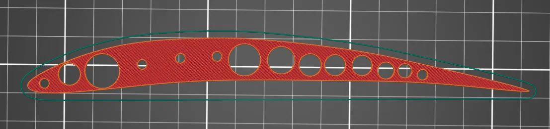 Sườn cánh máy bay RC NACA6409 (Wing Rib) - Tối ưu lực nâng - Image 1