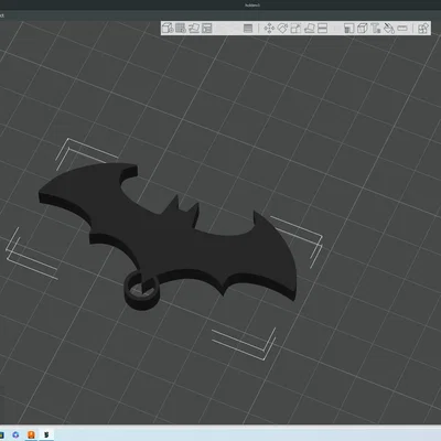Móc khóa biểu tượng Batman (Batman Keychain) in 3D cực dễ