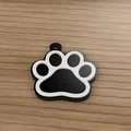 Móc khóa hình dấu chân chó mèo siêu dễ thương (3D Model) - Thumbnail 4