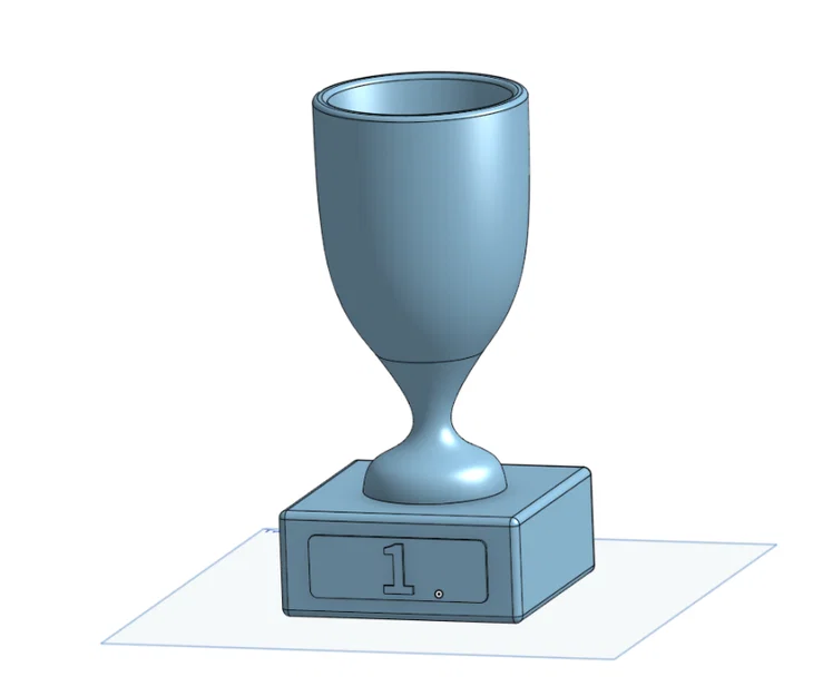 Bộ mô hình cúp lưu niệm 1st, 2nd, 3rd place cho giải đấu cá nhân - Image 1