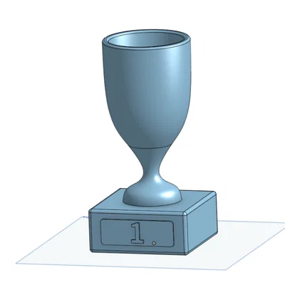 Bộ mô hình cúp lưu niệm 1st, 2nd, 3rd place cho giải đấu cá nhân