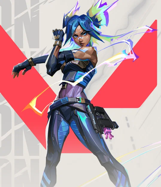 Mô hình 3D nhân vật Neon Valorant chất lượng cao cho game thủ - Image 1
